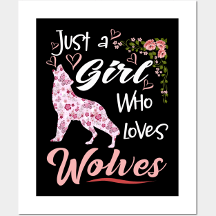 just a girl who loves Wolves Posters and Art